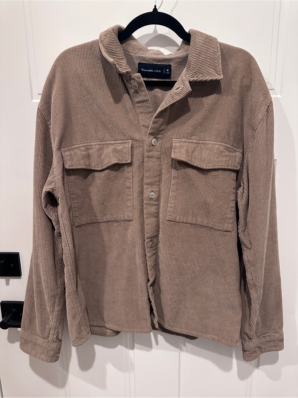 Abercrombie & Fitch Men's Light Brown Corduroy Shirt Jacket